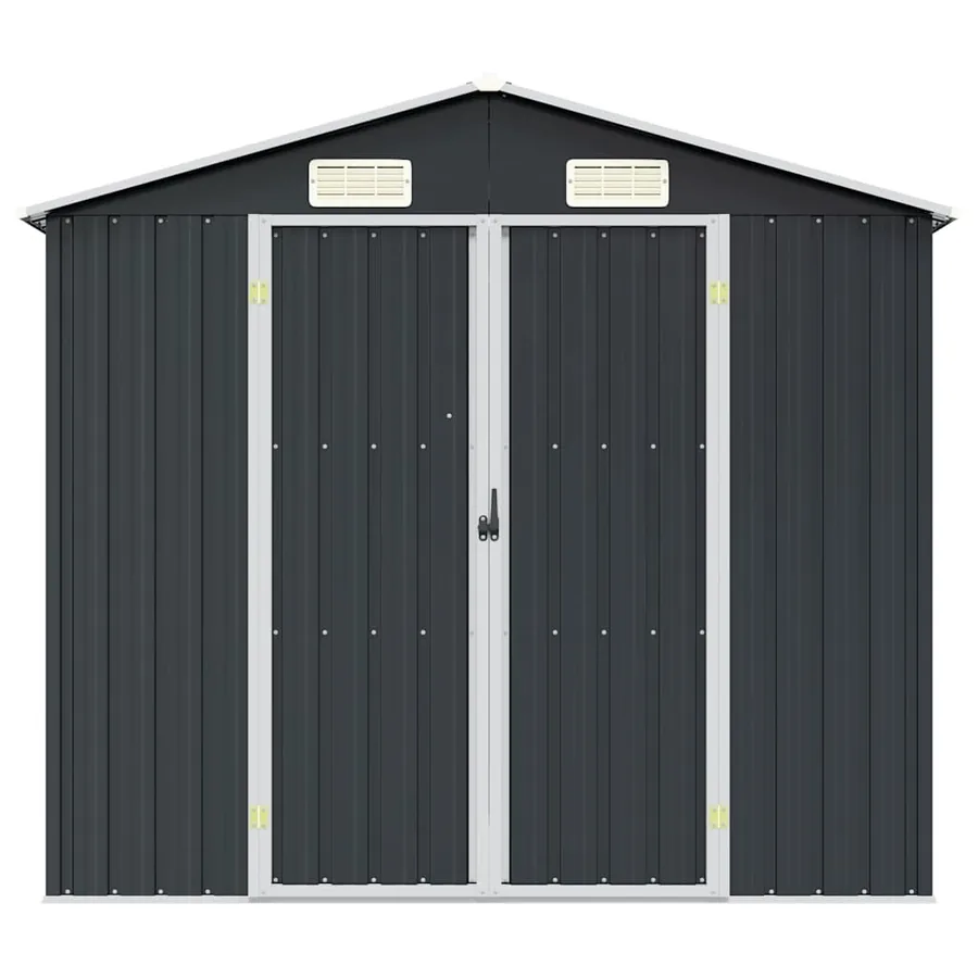 Abri de jardin Anthracite 205x129x183 cm Acier galvanisé - 4