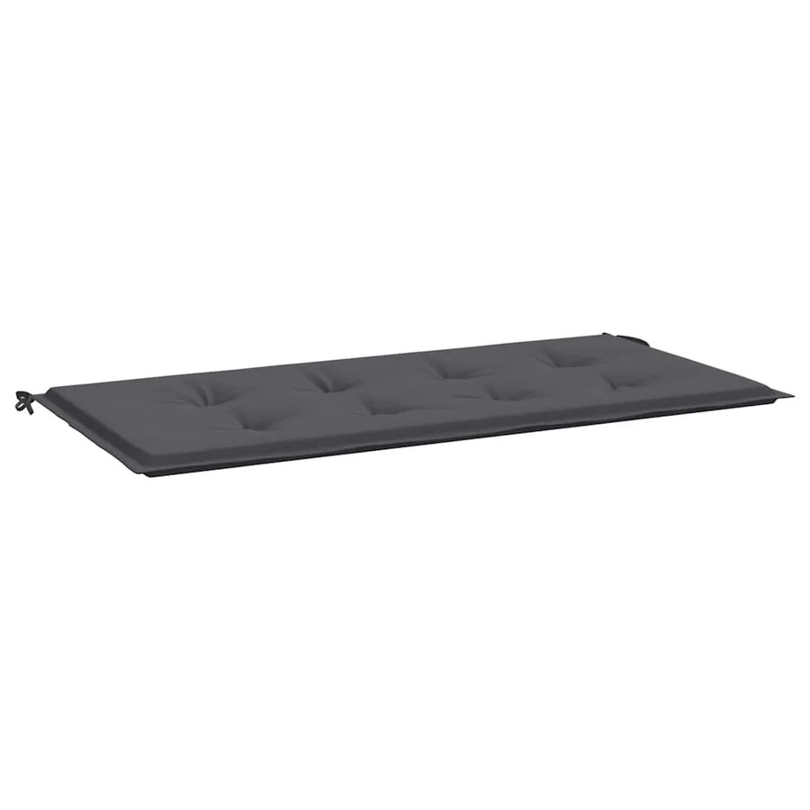 Coussin de banc de jardin anthracite 120x50x3 cm tissu oxford - 2