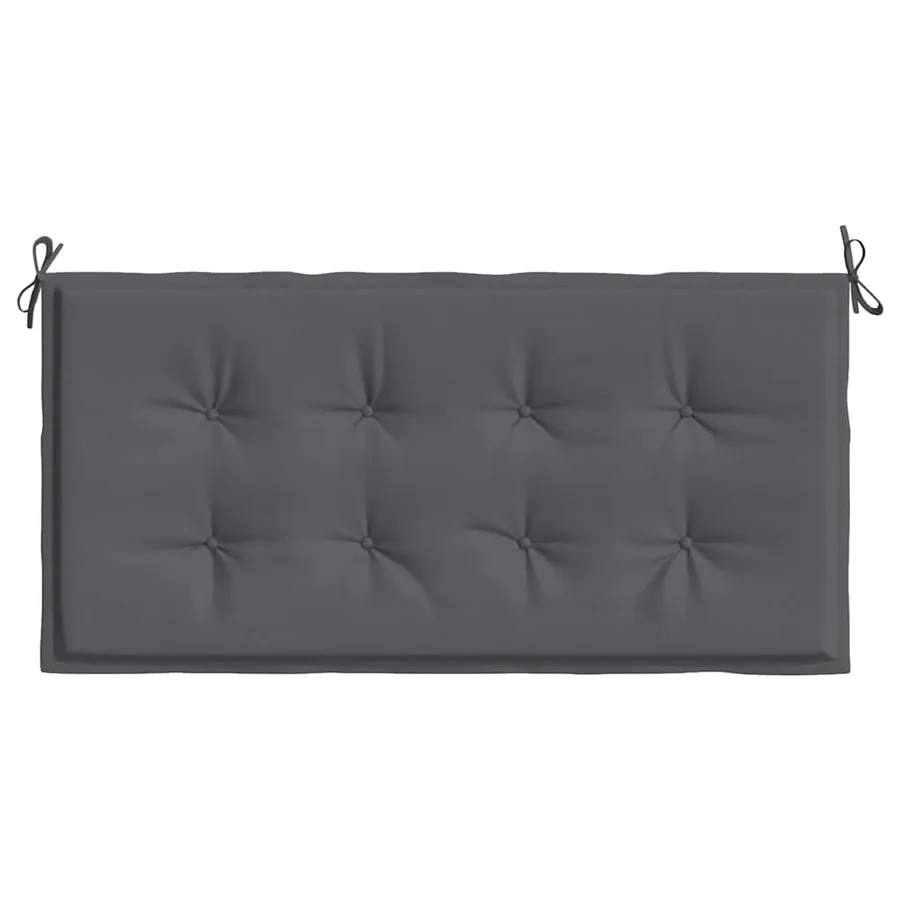 Coussin de banc de jardin anthracite 120x50x3 cm tissu oxford - 4