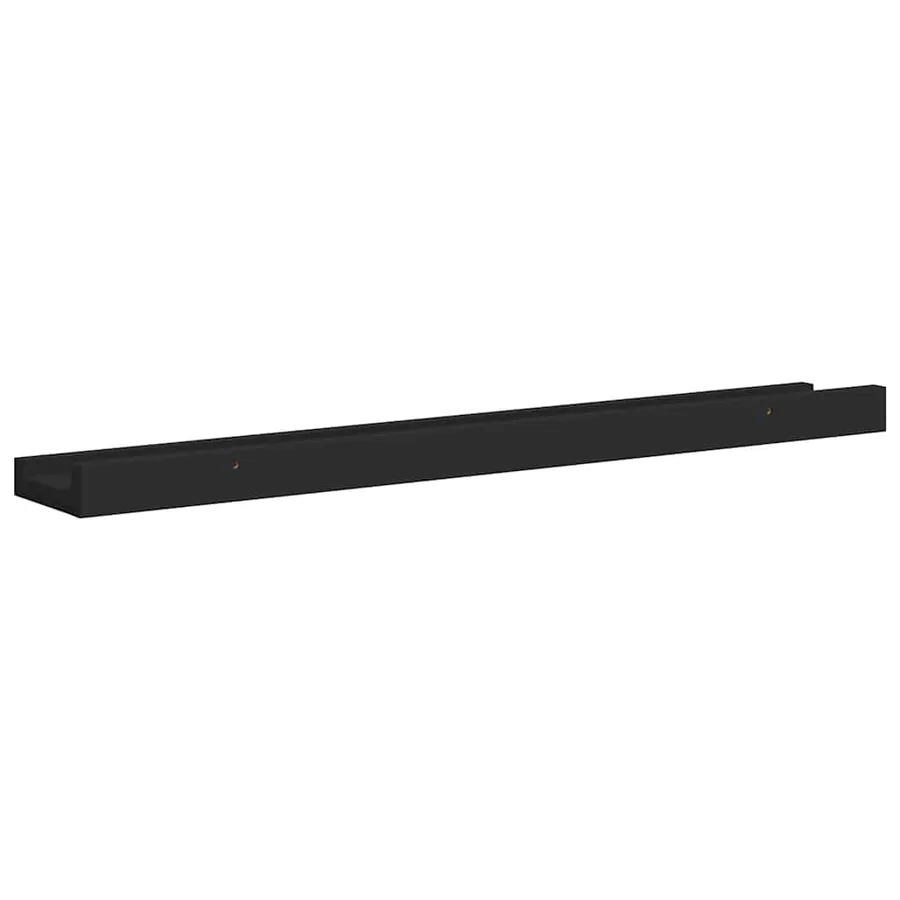 Étagères à rebord pour cadre photo 2 pcs Noir 60x9x3 cm MDF - 8