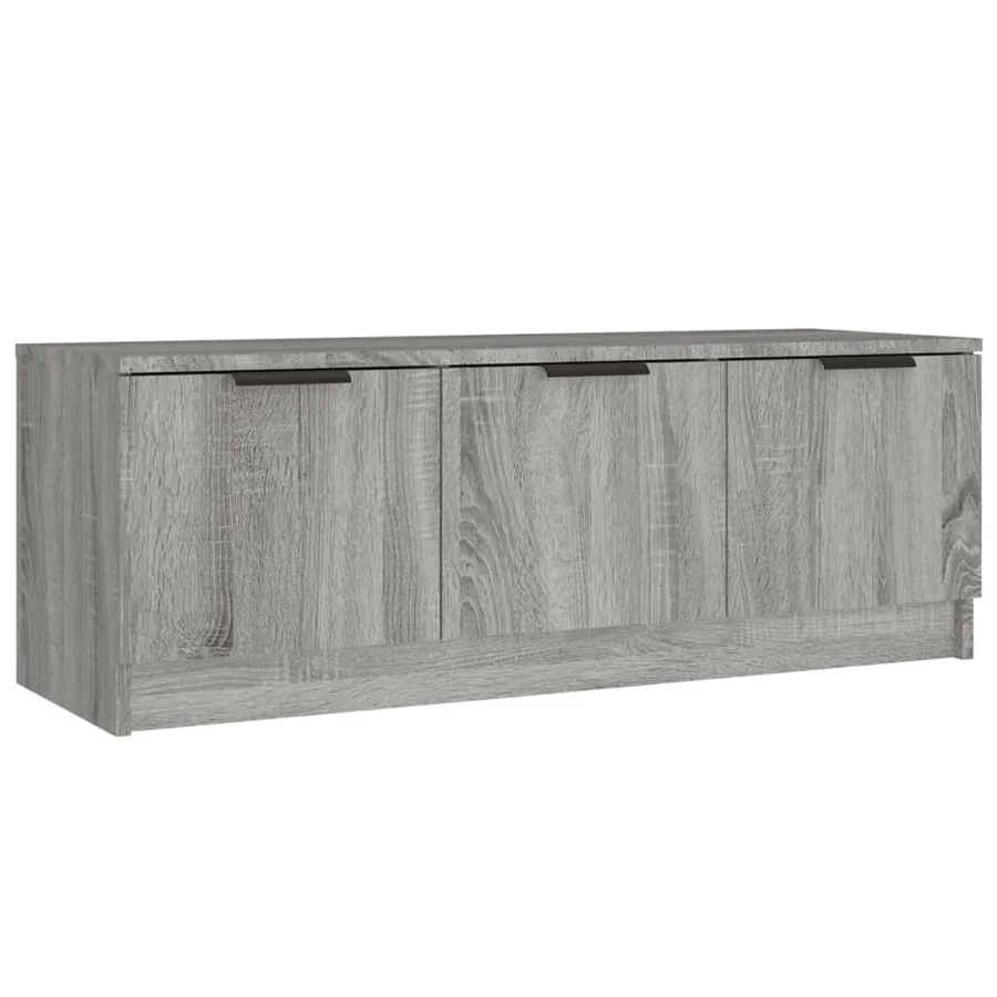 Meuble TV Sonoma gris 102x35x36,5 cm Bois d'ingénierie - 2