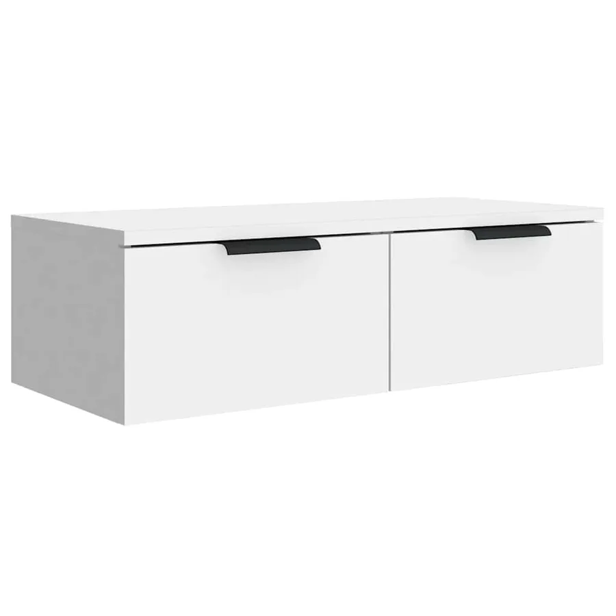 Armoires murales 2 pcs blanc 68x30x20 cm Bois d'ingénierie - 6