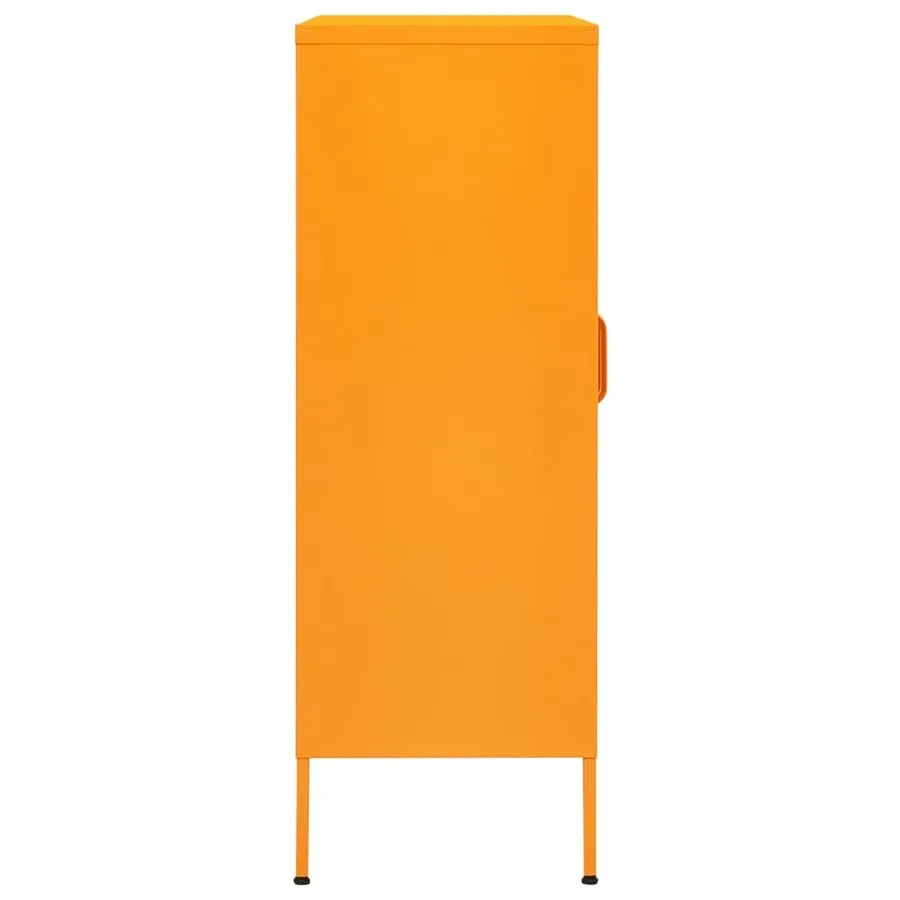 Armoire de rangement Jaune moutarde 80 x 35 x 101,5 cm Acier - 5