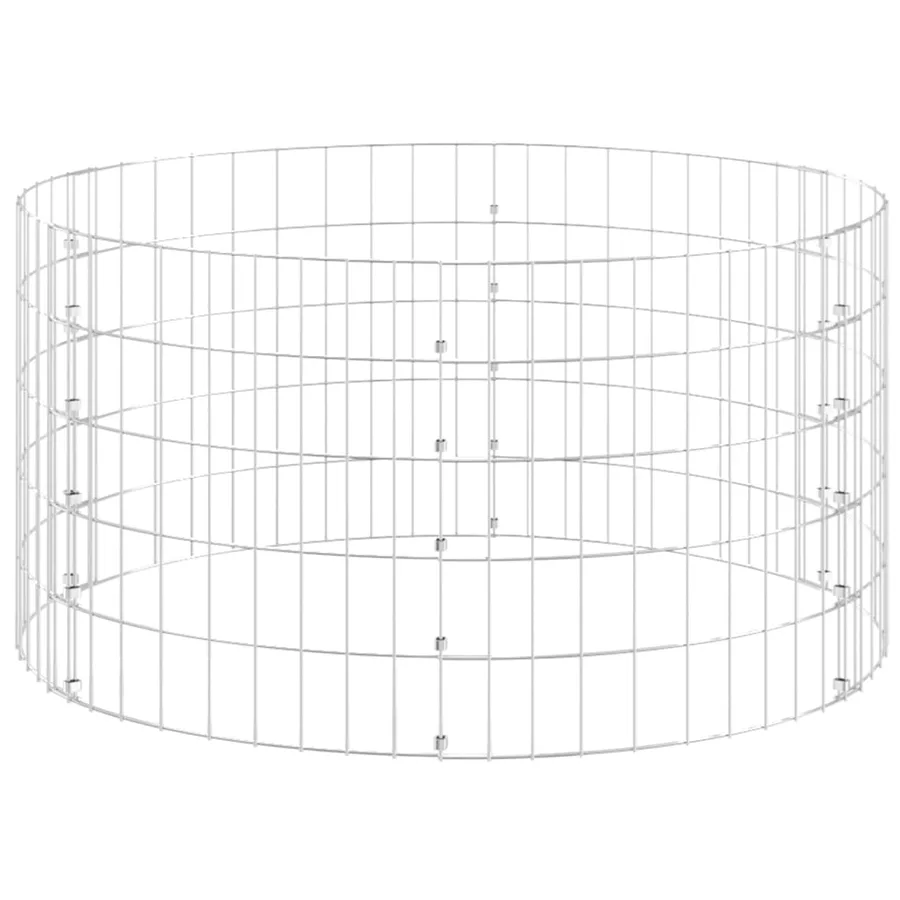 Composteur de jardin Ø100x50 cm Acier galvanisé - 2