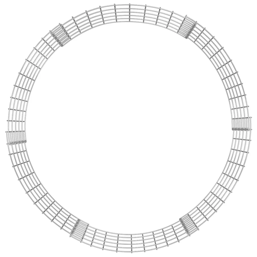 Composteur de jardin Ø100x50 cm Acier galvanisé - 3
