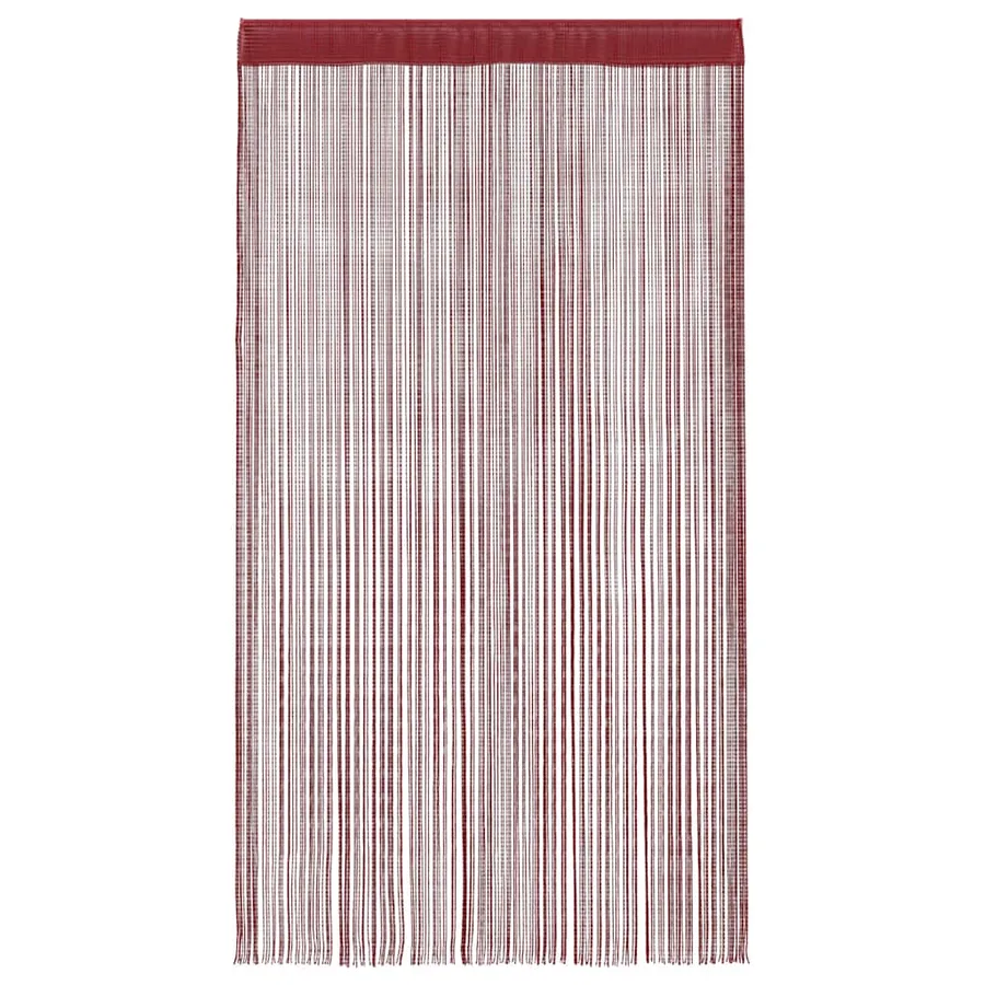 Rideau en fils 2 pcs 100 x 250 cm Bordeaux - 4
