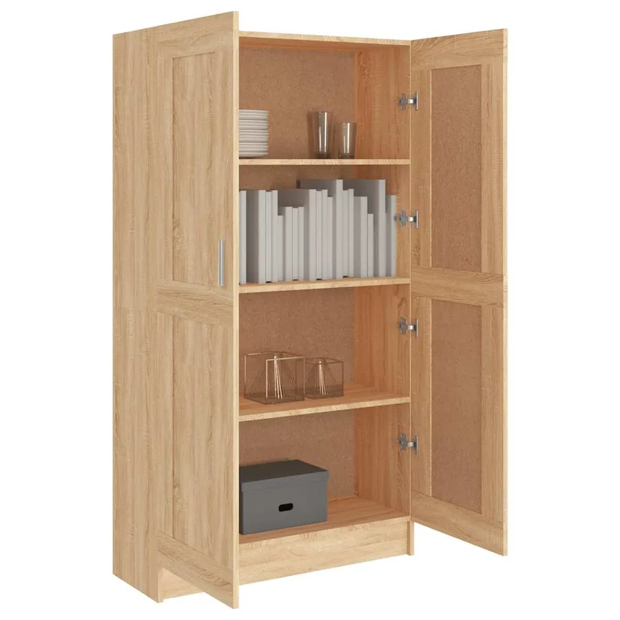 Bibliothèque Chêne sonoma 82,5x30,5x150 cm Bois d’ingénierie - 7