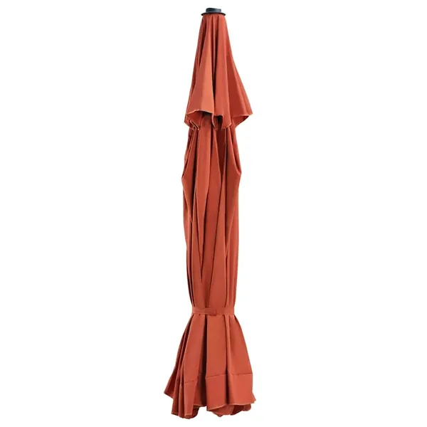 Tissu de remplacement de parasol d'extérieur Terre cuite 500 cm
