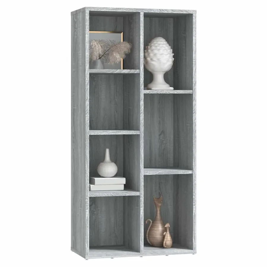 Armoire à livres Sonoma gris 50x25x106 cm - 4