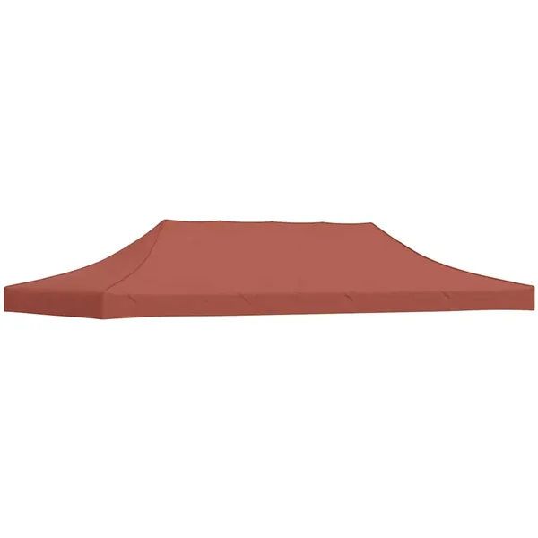Toit de tente de réception 6x3 m Terre cuite 270 g/m²