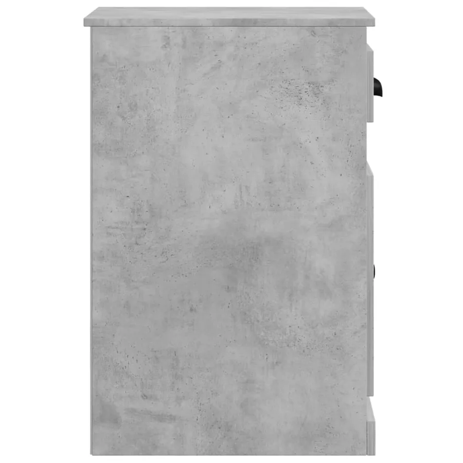 Armoire latérale avec tiroir gris béton 40x50x75 cm - 7