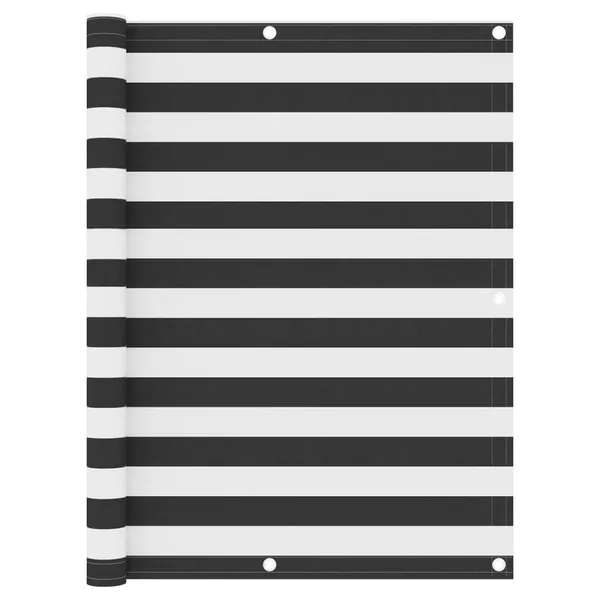 Écran de balcon Anthracite et blanc 120x300 cm Tissu Oxford