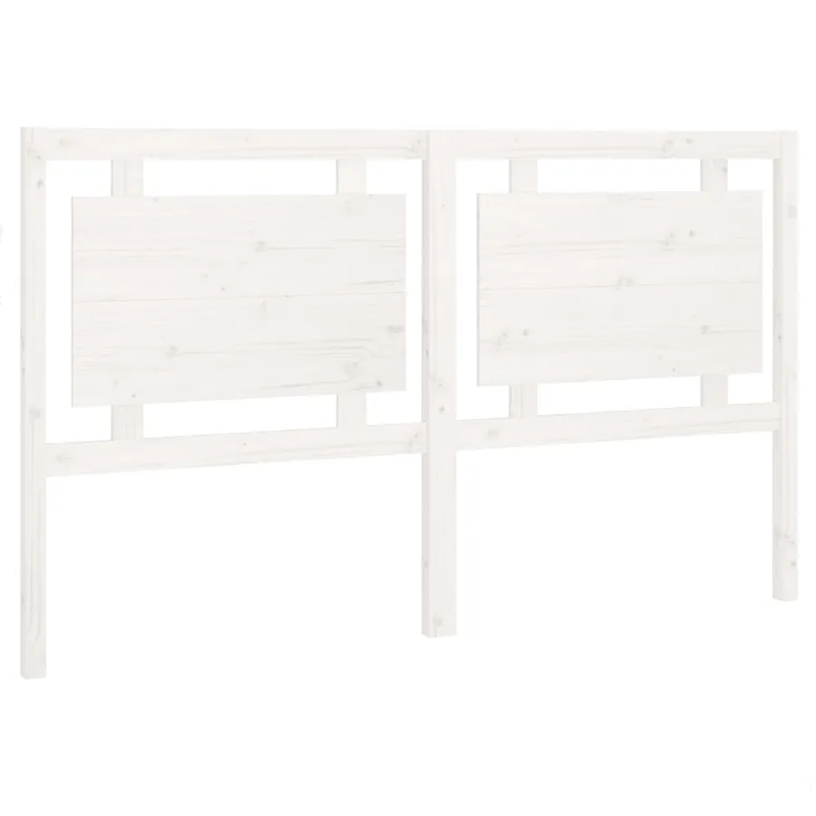 Tête de lit Blanc 165,5x4x100 cm Bois massif de pin - 2