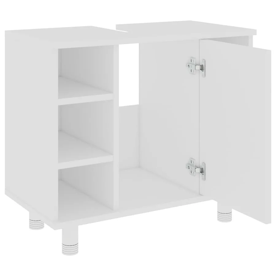 Ensemble de meubles de salle de bain 3pcs Blanc Bois ingénierie - 15
