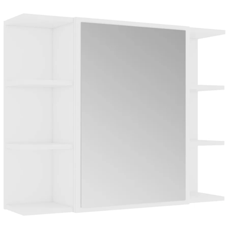 Ensemble de meubles de salle de bain 3pcs Blanc Bois ingénierie - 5