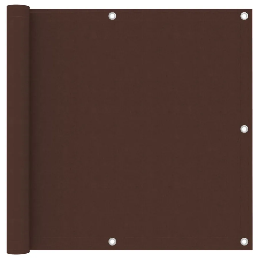 Écran de balcon Marron 90x600 cm Tissu Oxford
