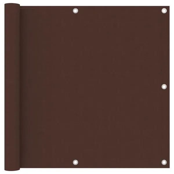Écran de balcon Marron 90x600 cm Tissu Oxford