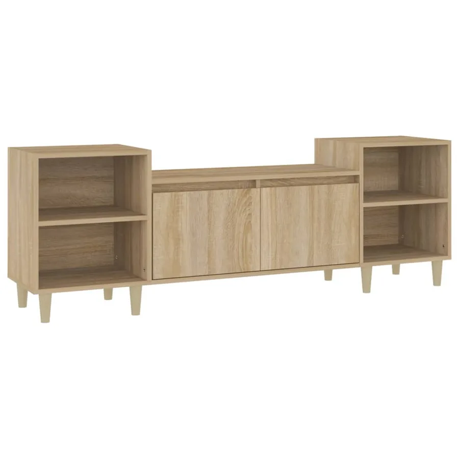 Meuble TV Chêne sonoma 160x35x55 cm Bois d'ingénierie - 2