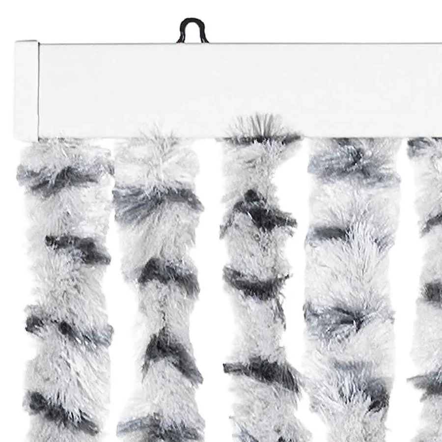 Moustiquaire Gris clair et gris foncé 56x185 cm Chenille - 4
