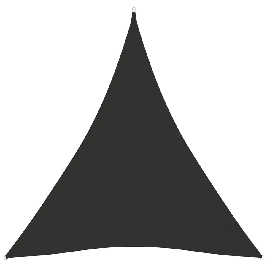 Voile de parasol tissu oxford triangulaire 5x6x6 m anthracite - 2