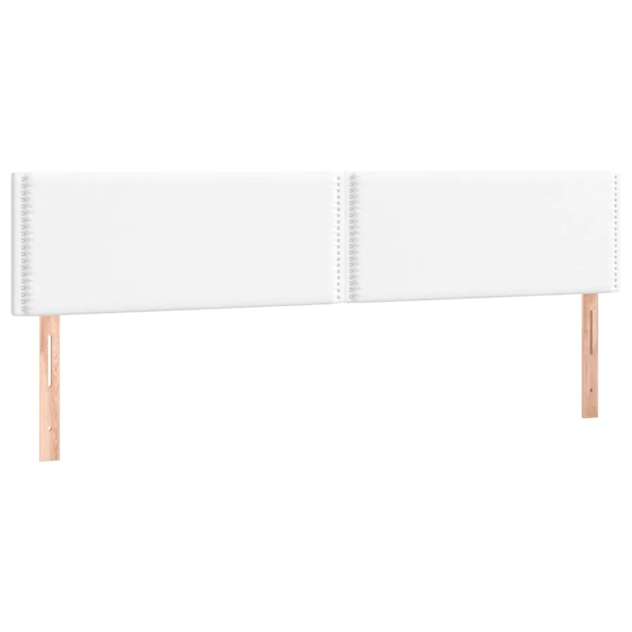Têtes de lit Blanc 200x5x78/88 cm Similicuir - 2