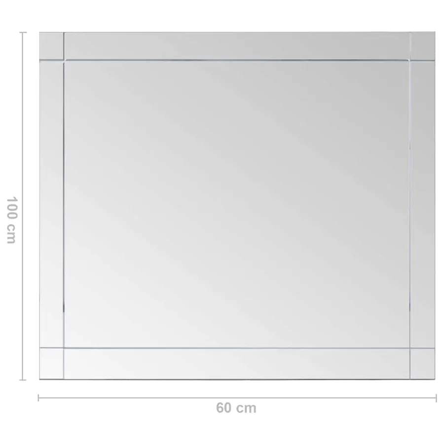 Miroir mural 100x60 cm Verre - 6