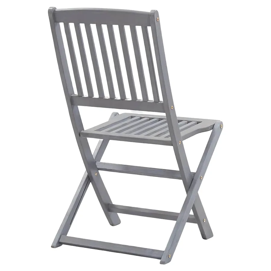 Chaises pliables d'extérieur lot de 4 Bois d'acacia solide - 4