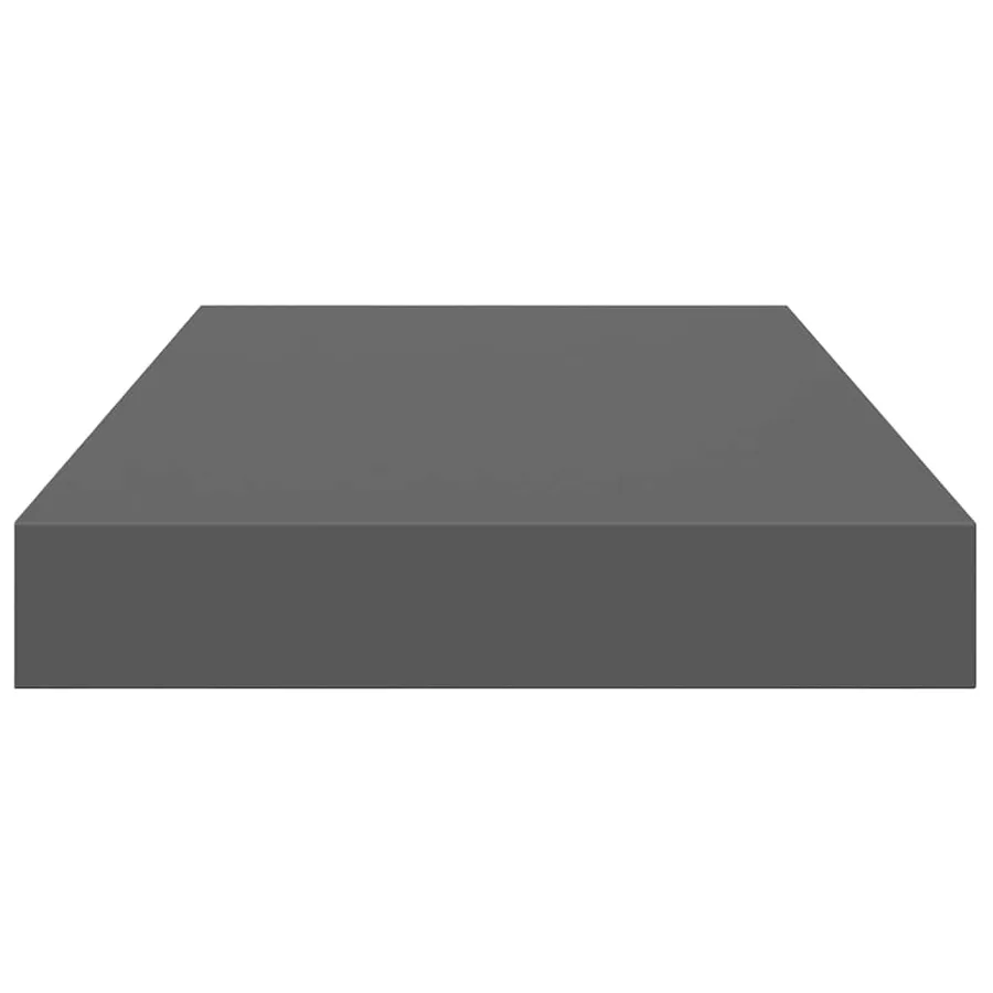Étagère murale flottante 4 pcs Gris brillant 40x23,5x3,8 cm MDF - 8