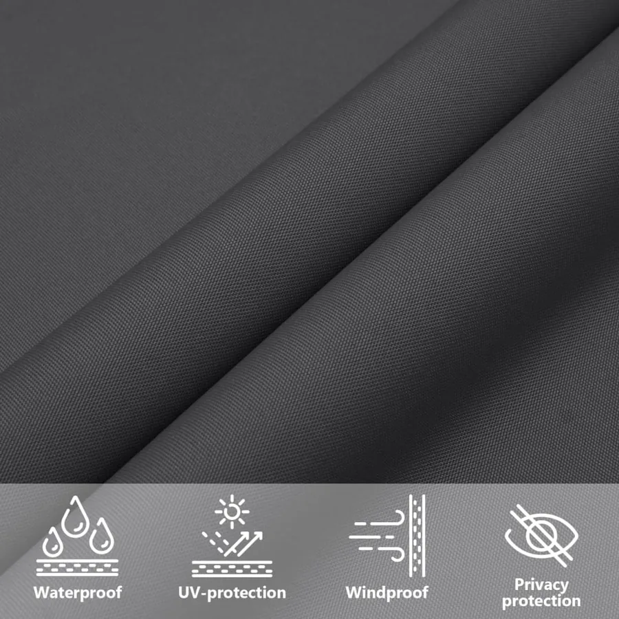 Voile de parasol tissu oxford triangulaire 4x5x5 m - 11