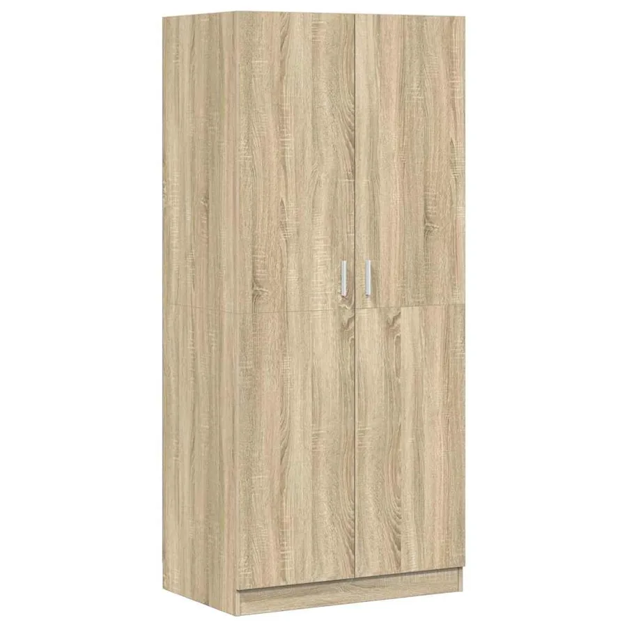 Garde-robe Chêne sonoma 80x52x180 cm Bois d’ingénierie - 2