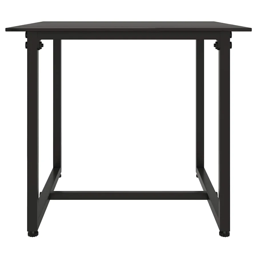 Salon de jardin 3 pcs avec coussins Noir Résine tressée - 8