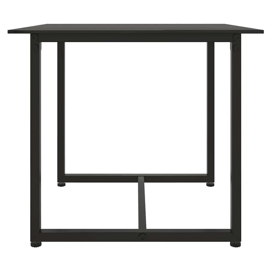 Salon de jardin 3 pcs avec coussins Noir Résine tressée - 9