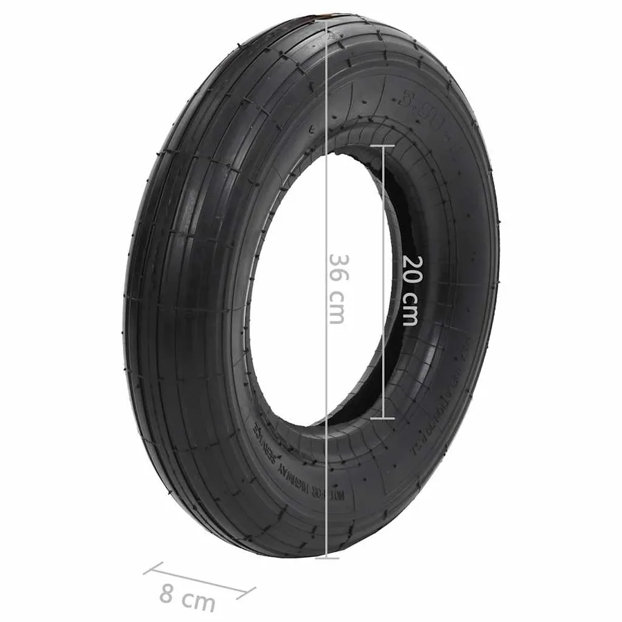 Pneu de brouette 3.50-8 4PR Caoutchouc - 5