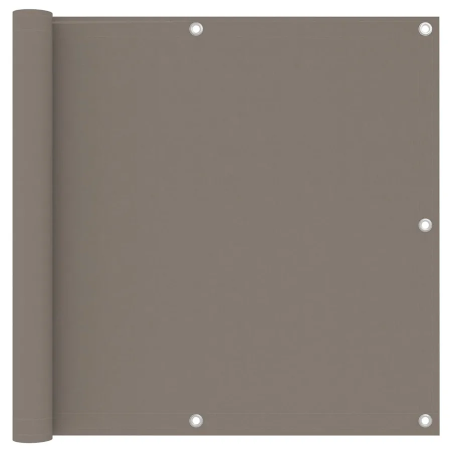 Écran de balcon Taupe 90x500 cm Tissu Oxford
