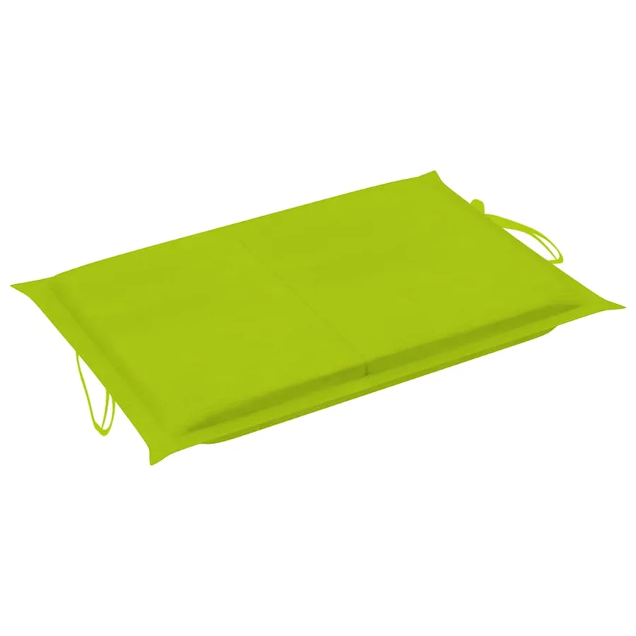Chaise longue à bascule avec coussin Bois de teck solide - 14