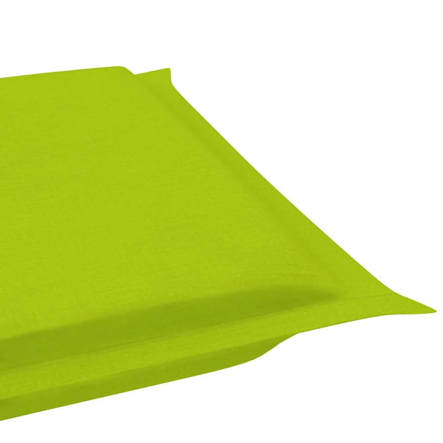 Chaise longue à bascule avec coussin Bois de teck solide - 17