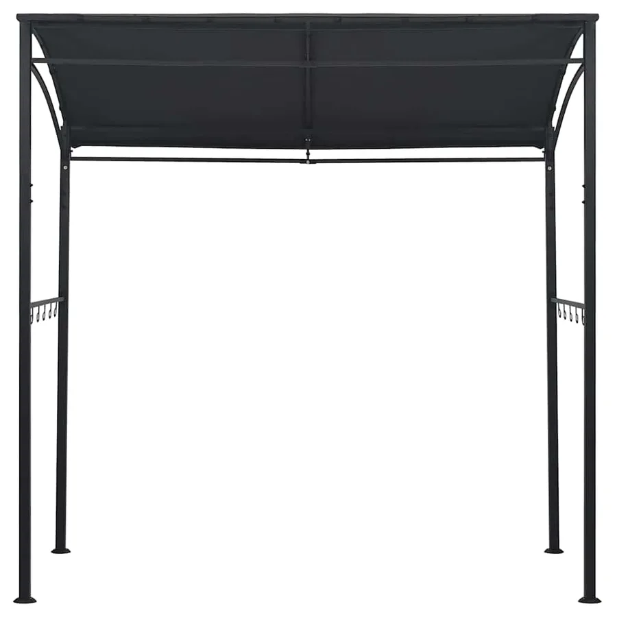 Belvédère de barbecue 215x150x220 cm Anthracite Acier - 3