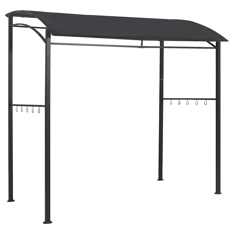 Belvédère de barbecue 215x150x220 cm Anthracite Acier - 5