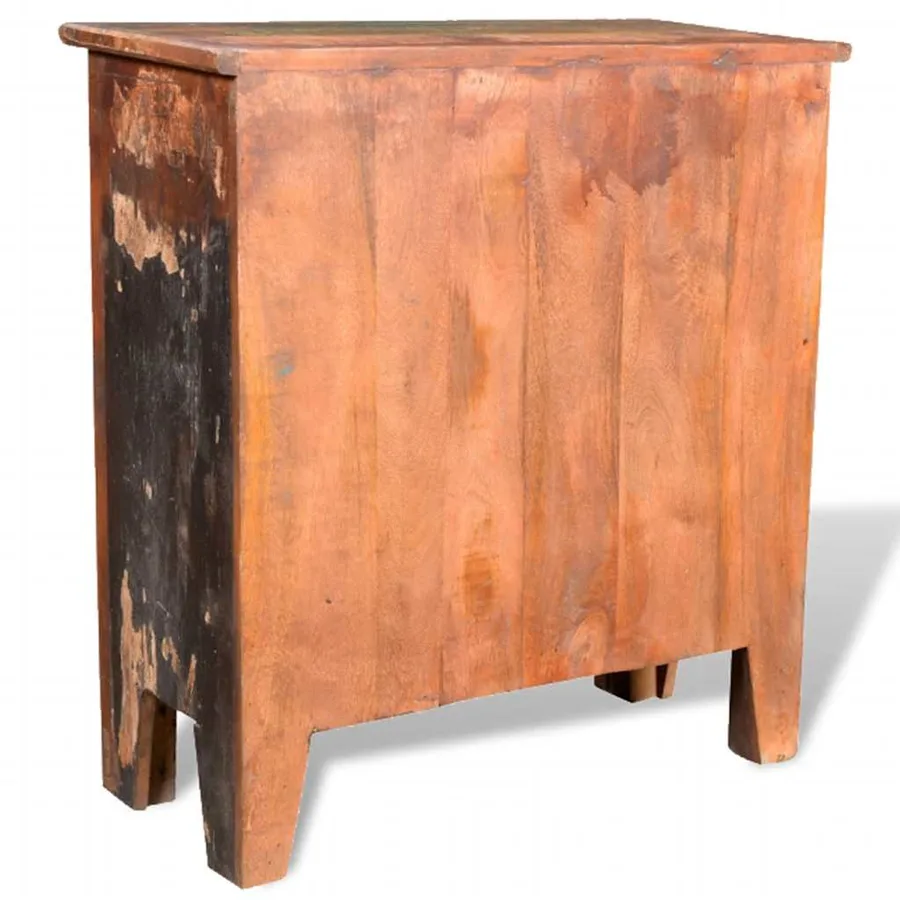 Armoire avec 4 tiroirs Bois massif de récupération - 6