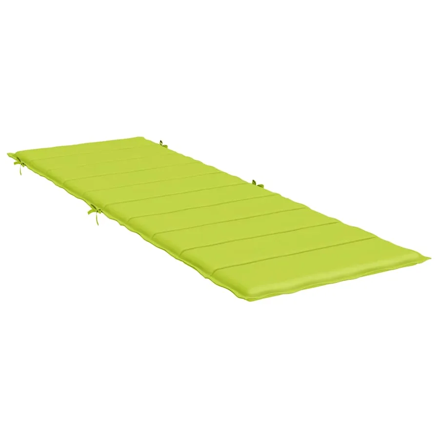 Coussin de chaise longue vert vif 186x58x4 cm tissu oxford - 4
