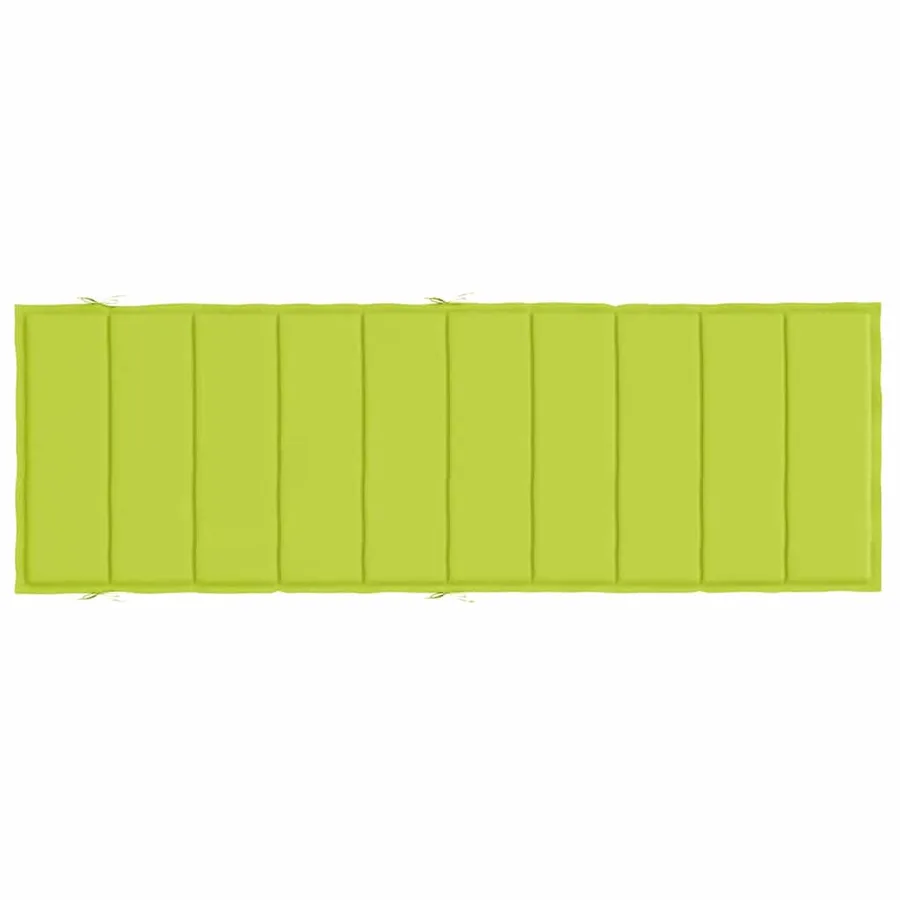 Coussin de chaise longue vert vif 186x58x4 cm tissu oxford - 5