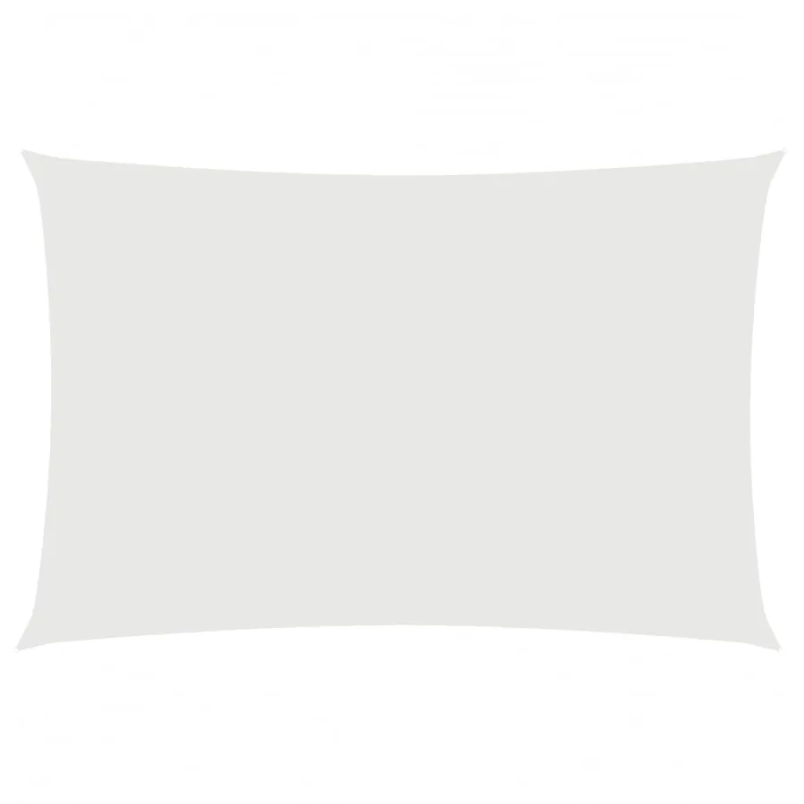 Voile de parasol tissu oxford rectangulaire 2x4 m blanc - 2