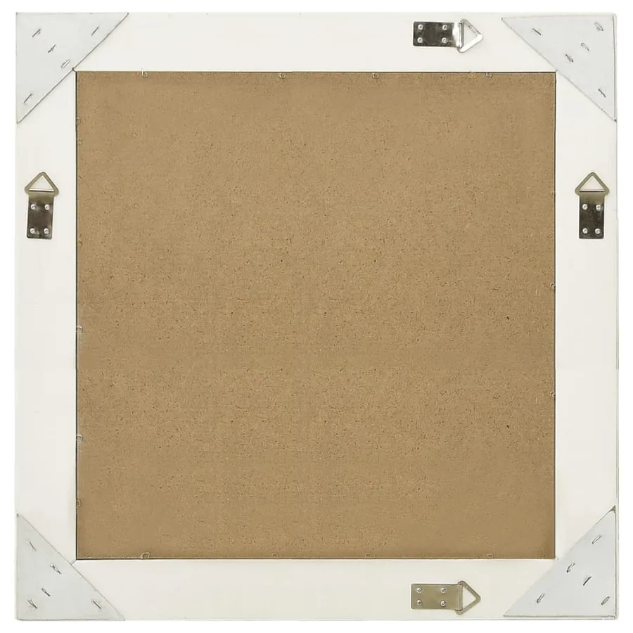 Miroir mural style baroque 60x60 cm Blanc - 3