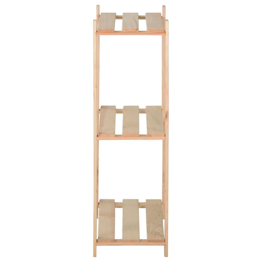 Étagère de stockage 3 niveaux 60x28,5x90 cm Bois de pin massif - 3