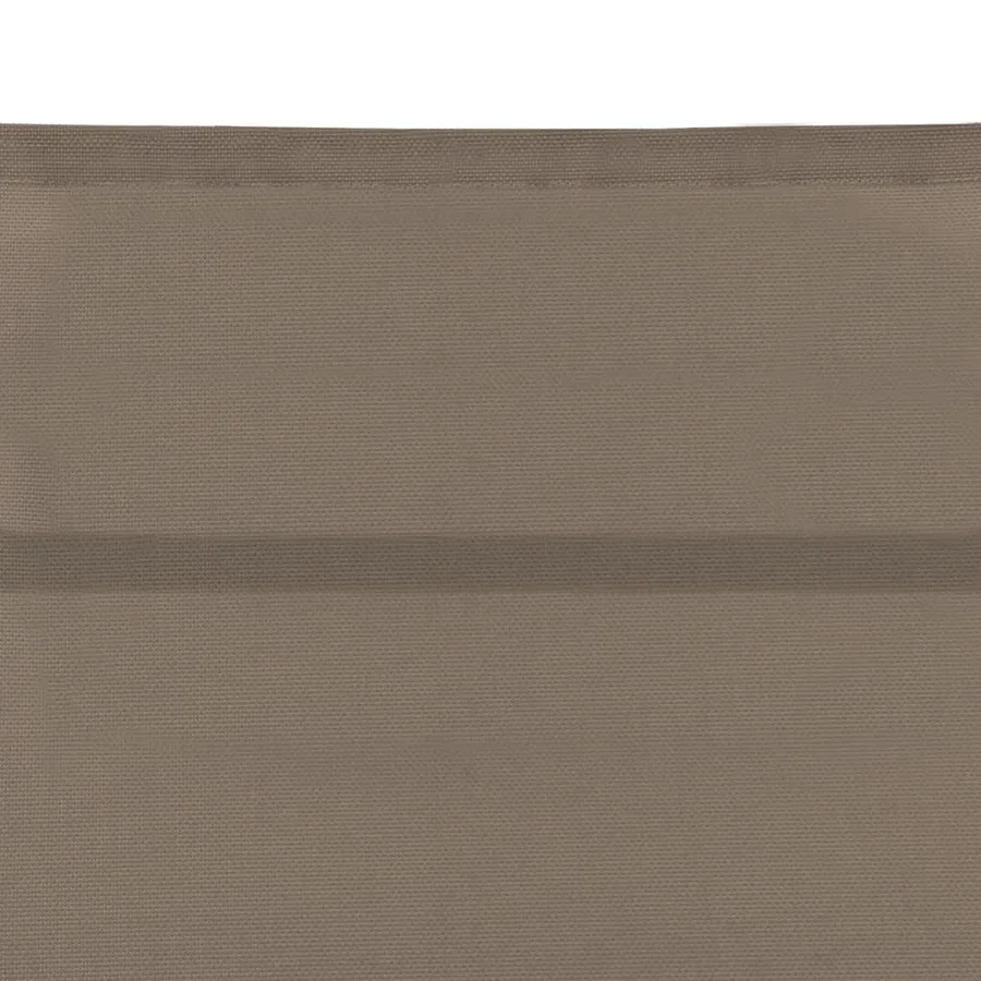 Chaise longue textilène et aluminium noir - 44