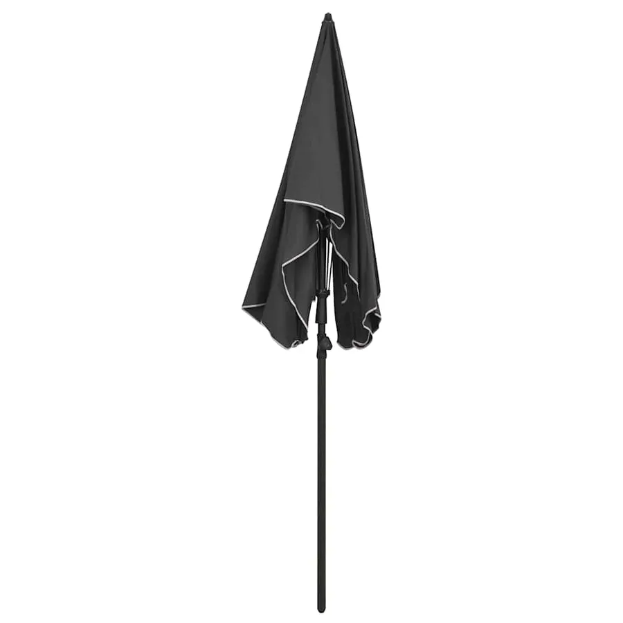 Parasol de jardin avec mât 200x130 cm anthracite - 3