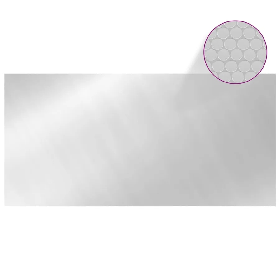 Couverture de piscine Argenté 450x220 cm PE - 3
