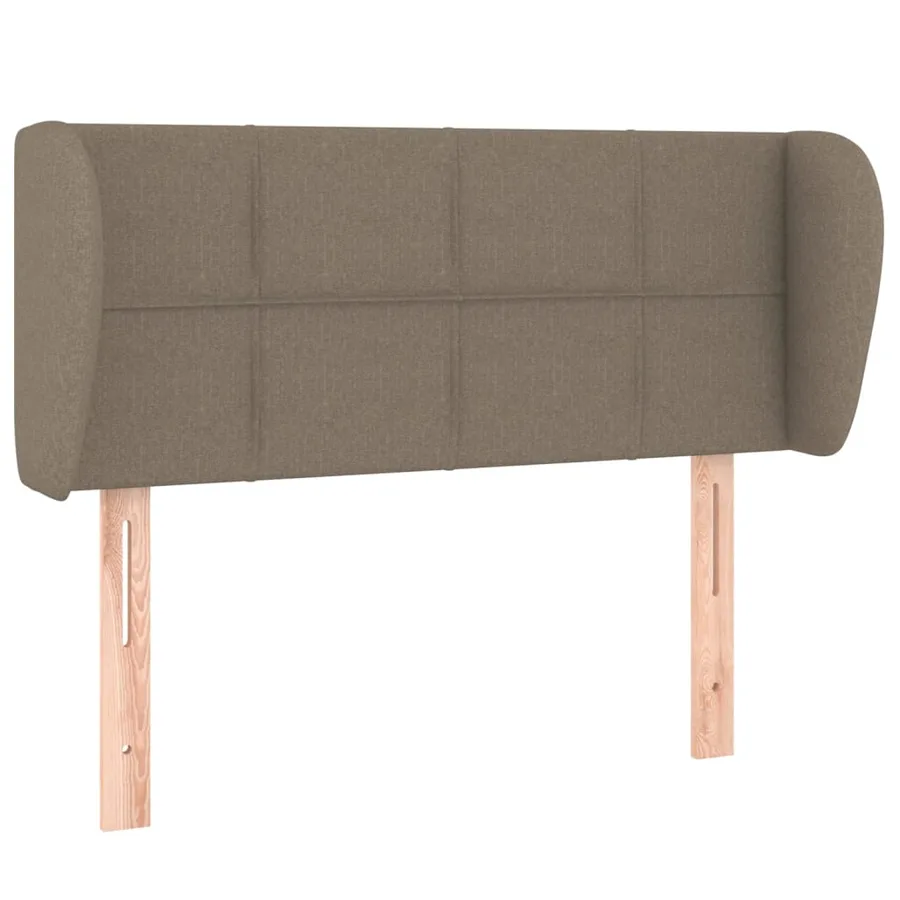 Tête de lit avec oreilles Taupe 103x23x78/88 cm Tissu - 2