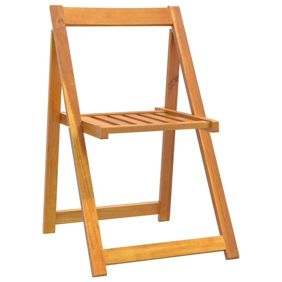 Chaises pliables de jardin lot de 6 Bois d'acacia massif - 3