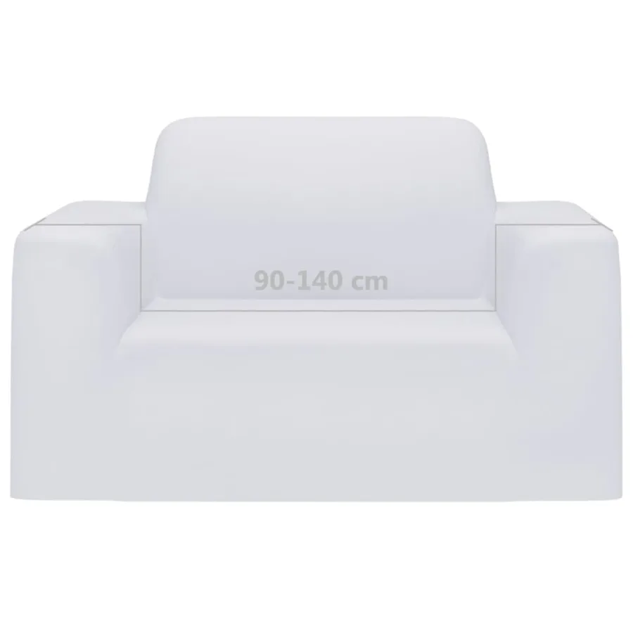 Housse extensible de canapé Blanc Jersey de polyester - 6